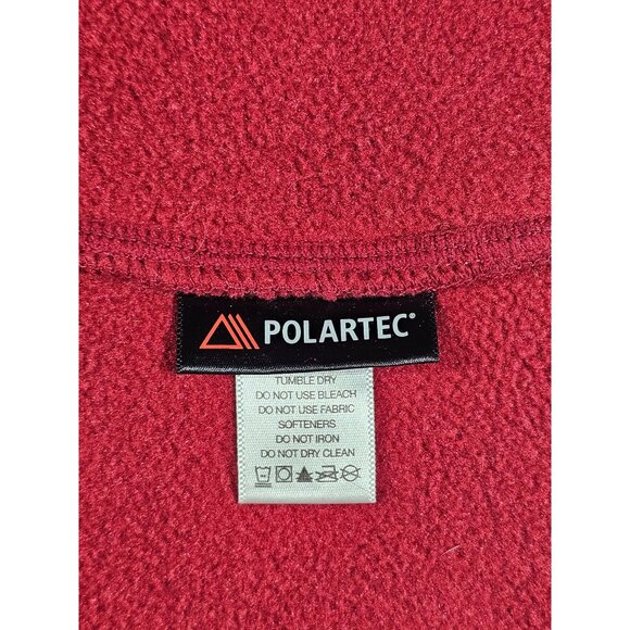 Eastern Mountain Sports Women's Red Polartec Fleece Vest Full Zip Size M 2988 - Picture 6 of 11